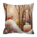 Axyaa Merry Christmas Pillowcase Cushion Cover for Festive Home Decor