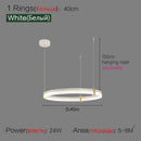 Axyaa Minimalist Circular Pendant Lights: Luxury Acrylic Lamps for Stylish Living Spaces
