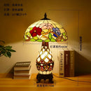 Tiffany Dragonfly Table Lamp Flower Art Deco by Axyaa