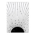 Geometric Arch Line Canvas Wall Art Print for Modern Home Decor by Axyaa