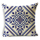 Axyaa Blue & White Porcelain Pattern Pillowcase - Sofa Decor 40cm/45cm/50cm