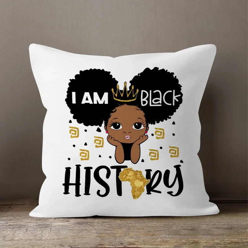 Axyaa Cartoon Girl Pillow Case: Soft Short Plush Cushion Cover for Sofa & Home Decor