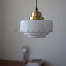 Axyaa Round Glass Chandelier: French Nordic Luxury Pendant Lamp - Minimalist Home Decor LED Hanging Lights