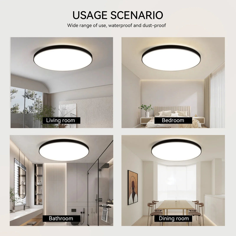 Axyaa Smart LED Ceiling Chandelier for Modern Living Room Lighting