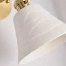 Axyaa Ceramic LED Wall Lamp: Japanese Vintage Wall Lights for Bathroom, Bedroom, and Sofa