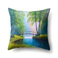 Axyaa Snowflake Christmas Cushion Cover 45*45cm - Four Seasons Scenery Decoration Pillow Case