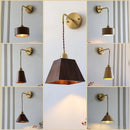 Axyaa Nordic Modern Wood Adjustable LED Wall Light for Bedroom, Cafe, Balcony