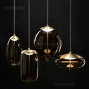 Axya Nordic Modern LED Glass Pendant Lights for Kitchen Living Room and Cafe