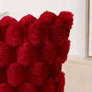 Axyaa Red Solid Cushion Cover Soft Pillowcase for Home Decor Sofa Bedroom