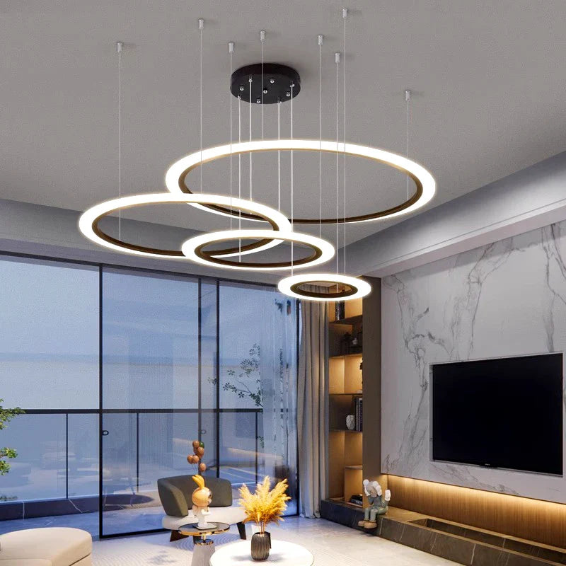 Axyaa Modern Pendant Light Chandelier for Dining Room and Ceiling, LED Indoor Decorative Lighting