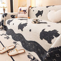Axyaa Plush Sofa Cover Soft Warm Cushion Winter Style for Living Room Décor
