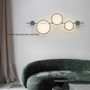 Axyaa Nordic LED Wall Sconce Black Minimalist Long Strip Light Fixture