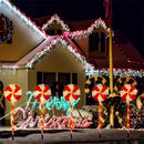 Axyaa Solar Christmas Tree Candy Ground Lights: Holiday Lawn Decor, Ambiance Lighting