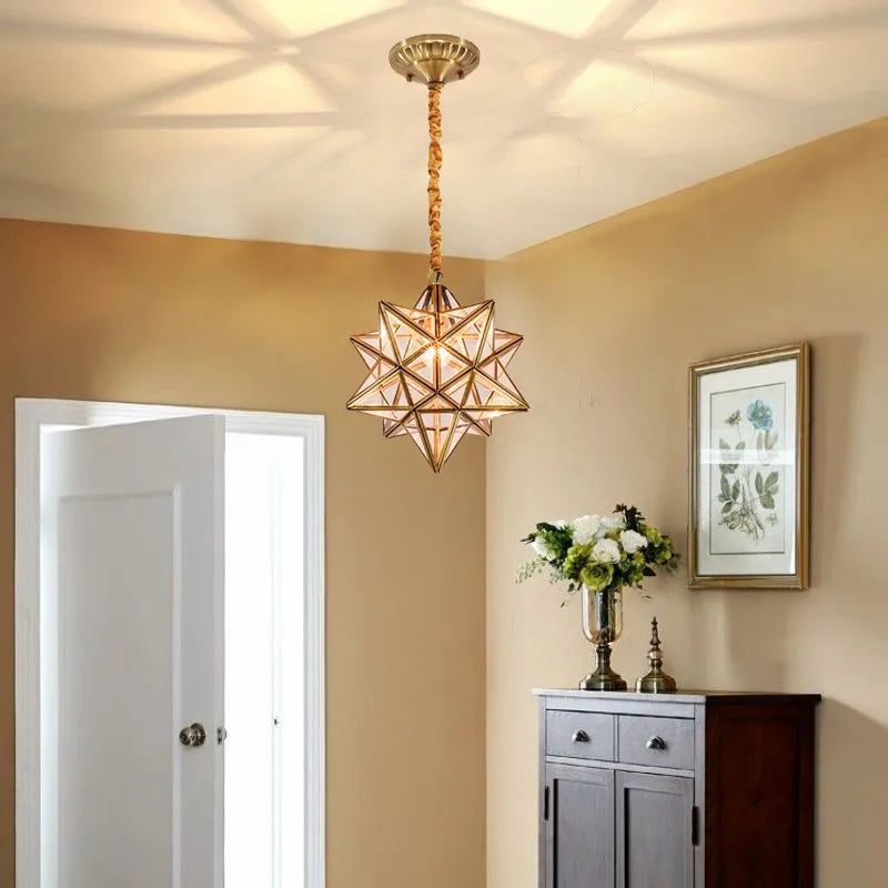 Axyaa Five Pointed Star Pendant Light, Personalized Design for Various Spaces