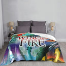 Axyaa Wing of Fire Dragon Throw Blanket
