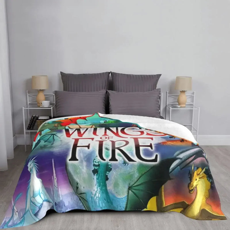 Axyaa Wing of Fire Dragon Throw Blanket