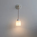Axyaa Ceramic Glass LED Wall Light Mirror Bathroom Switch Modern Home Decor Lighting