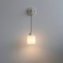 Axyaa Ceramic Glass LED Wall Light Mirror Bathroom Switch Modern Decor Lighting