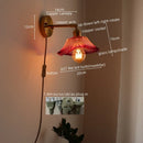 Axyaa Copper LED Wall Lights Modern Style Glass Wall Lamp