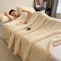 Axyaa Double Layer Milk Velvet Blanket for Bed Sofa Single Double