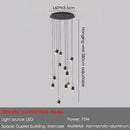 Axyaa Industrial Spiral Staircase Chandelier Pendant Light for Loft Duplex Double-Height Ceiling