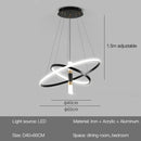 Axyaa LED Chandeliers: Modern, Round, Ceiling Hanging Lamp for Home Lighting