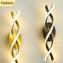 Axyaa Spiral Aluminum LED Wall Lamp - Minimalist Wall Lighting for Decoration