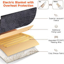 Axyaa King Size Cozy Soft Jacquard Heating Blanket with 4 Heat Levels
