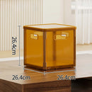 Axyaa Clear Foldable Storage Box with Lid - Large Capacity for Home Organization