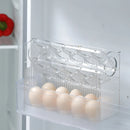 Axyaa 3-Layer Flip Egg Storage Rack for Fridge - Space Saver Egg Organizer Shelf