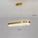 Axyaa Gold Crystal Chandelier LED Ceiling Light - Elegant Illumination for Your Home