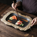 Axyaa Ceramic Sashimi Plates - Japanese Cuisine Sushi Home Plates