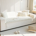 Axyaa Plush Fur Sofa Cushion: Modern Home Decor, Fluffy & Anti-Slip Seat Protection