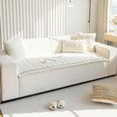 Axyaa Plush Fur Sofa Cushion: Modern Home Decor, Fluffy & Anti-Slip Seat Protection