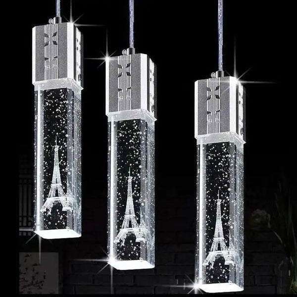 Axyaa Modern LED Pendant Lights – Crystal Bubble Wall Lamps for Indoor Decor, Gold/Silver