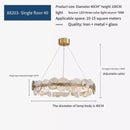 Axyaa Nordic Luxury Glass LED Chandelier for Home Interior Lighting