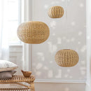 Axyaa Nordic Rattan Pendant Lights: Handmade Chandeliers for Living and Dining Room