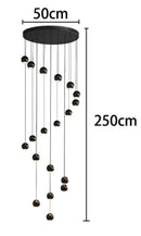 Axyaa LED Pendant Light Chandeliers for Living Room Staircase Indoor Lighting