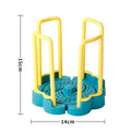 Axyaa Bowl Rack Desktop Organizer: Retractable, Durable, Plastic Kitchen Storage Shelf
