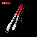 Axyaa Stainless Steel Food Tongs with Anti-Scald Handle