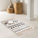 Axyaa Geometric Tufted Tassel Rug Tapestry for Home Decor