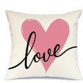 Axyaa I LOVE YOU Pillowcase; Sweet & Romantic Design for Home Decor