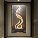 Axyaa Modern Abstract Luxury Wall Lamp for Foyer with Stone Running Light