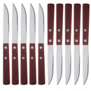 Axyaa Wood Handle Steak Knives Set Stainless Steel Cutlery Dinnerware Kit