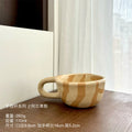 Axyaa Irregular Flower Ceramic Coffee Cup Milk Tea Breakfast Mug Drinkware
