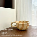 Axyaa Irregular Flower Ceramic Coffee Cup Milk Tea Breakfast Mug Drinkware