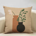 Axyaa Geometric Cushion Cover 45x45cm Linen Pillowcase for Home Bedroom Sofa