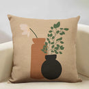 Axyaa Geometric Cushion Cover 45x45cm Linen Pillowcase for Home Bedroom Sofa