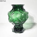 Axyaa Glass Vase Flower Arrangement Hydroponic Ornament Decor Craft Glass Vessel