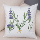 Axyaa Lavender Letter Sofa Cushion Cover for Home Car Living Room Bedroom Decor
